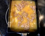 豚バラ厚焼き卵ネギオイスターソースがけ作り方2写真