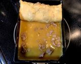 豚バラ厚焼き卵ネギオイスターソースがけ作り方3写真