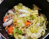 白菜のクリーム煮風スープ作り方3写真