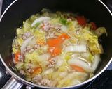 白菜のクリーム煮風スープ作り方4写真