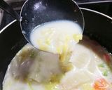 白菜のクリーム煮風スープ作り方6写真