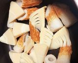アゴだし⑥筍とキノコと100円竹輪の煮物作り方2写真