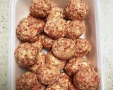 ふわふわ豆腐豚挽肉団子の甘酢あん作り方3写真