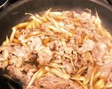 少ない材料でメインを！牛肉とごぼうの煮物作り方4写真