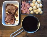 クリスマス喜び！鶏の赤ワイン煮フランス風作り方3写真