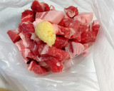 豚肉かぼちゃの白だし餡かけ煮作り方1写真