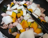 豚肉かぼちゃの白だし餡かけ煮作り方3写真