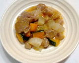 豚肉かぼちゃの白だし餡かけ煮作り方4写真