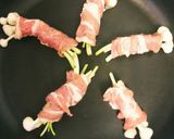 アレンジ のびるの肉巻き♪作り方3写真