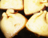 卵と空豆のおあげ袋煮♪すき焼き味で作り方5写真