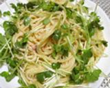 かいわれと辛子明太マヨの冷製パスタ作り方5写真