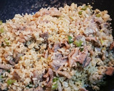 ほうれん草と牛カルビのグリーン炒飯作り方6写真