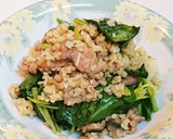 ほうれん草と牛カルビのグリーン炒飯作り方8写真