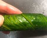 すぐ食べOK♡蛇腹胡瓜の丸ごと一本浅漬け作り方3写真