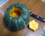 丸ごと南瓜！肉詰め蒸し♪作り方1写真