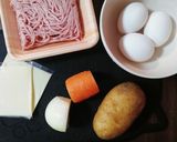 甘辛ケチャップのポテトオムレツ*･作り方1写真