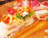 超豪華！　母の日の押し寿司ケーキ（娘作）作り方9写真