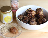 簡単混ぜるだけ！ギーで和えるゴマ味噌里芋作り方1写真