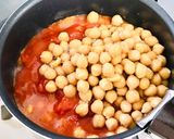 鶏ももとひよこ豆のトマト煮込み作り方4写真