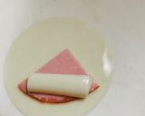 さけるチーズとハムの餃子の皮巻き作り方1写真