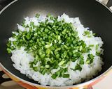 酢飯リメイク⭐️ニラたま炒飯作り方3写真