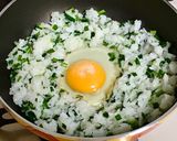 酢飯リメイク⭐️ニラたま炒飯作り方4写真
