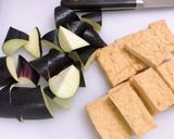ナスと厚揚げの甘辛炒め作り方1写真