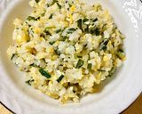 酢飯リメイク⭐️ニラたま炒飯作り方6写真