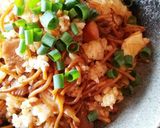 お昼ごはん!そばめし作り方1写真