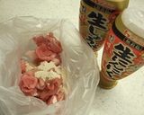 新玉ねぎとにんにく生姜味噌豚炊き込みご飯作り方3写真