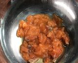 簡単おつまみ！サーモンと大葉、梅肉の冷奴作り方1写真