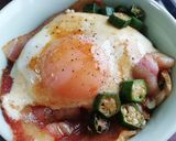 半熟目玉焼き★タレと絡めて目玉焼き丼*･作り方11写真