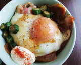 半熟目玉焼き★タレと絡めて目玉焼き丼*･作り方12写真