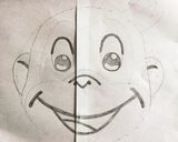 おさるのジョージ★バナナチョコケーキ作り方1写真