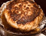 ダッチオーブンで巨大ハンバーグ作り方10写真