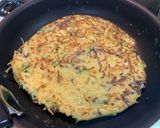 小麦粉と卵のフライパンお好み焼き作り方6写真