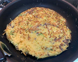 小麦粉と卵のフライパンお好み焼き作り方6写真