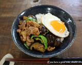 なすとピーマンの豚肉味噌炒め丼作り方7写真
