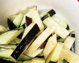 全てレンジ胸肉なすトンテキ味青椒肉絲風作り方6写真