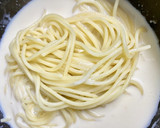 驚きの美味しさ♪豚の角煮のクリームパスタ作り方4写真