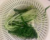 ホタルイカと青菜のカラシ醤油和え作り方8写真
