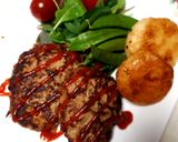 ハンバーグに青ばん作り方6写真