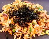 簡単！ホットプレートでキムチ炒飯作り方4写真
