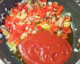 ブロッコリーのワイン・トマトソースパスタ作り方5写真