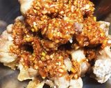 鶏肉のネギ入りピリ辛味噌ダレ和え作り方4写真
