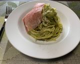簡単　生ハムとアボカドのクリームパスタ作り方6写真