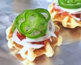 朝食に～お食事系 ワッフル ピザ～作り方2写真