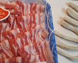 味噌ぶとん＝生麩の豚バラ肉巻き焼き作り方3写真