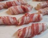 味噌ぶとん＝生麩の豚バラ肉巻き焼き作り方4写真