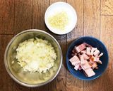 男のパルマ風スパゲティ(トマト味)作り方1写真